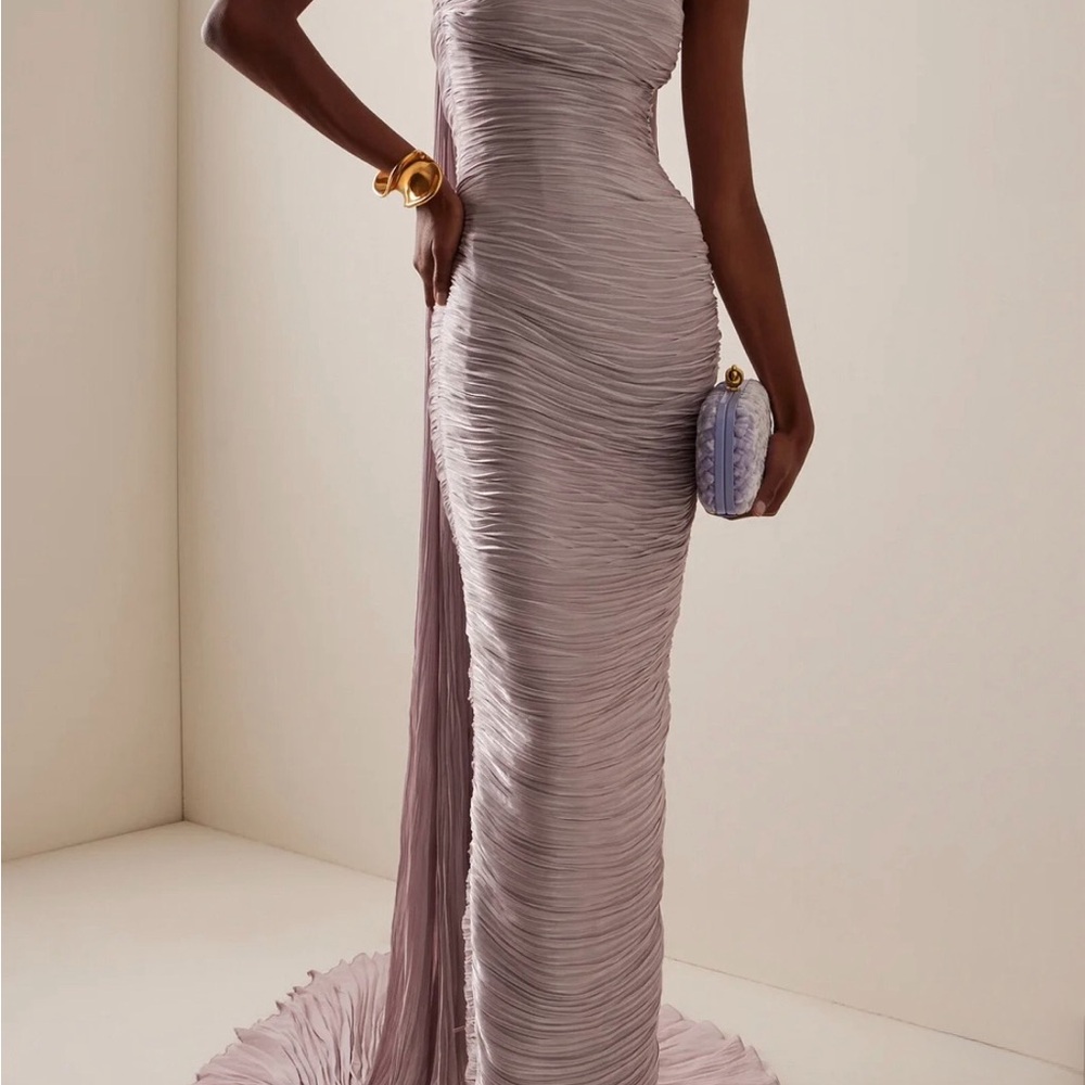 Elegant Lavender Evening Gown